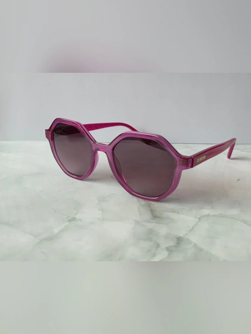 Love Moschino MOL076/S Pink Geometric Sunglasses
